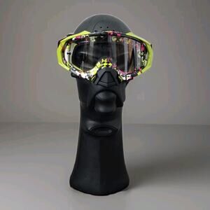 NEW Vintage Oakley Shattered Mayhem MX Anti Iridium Goggles +Extra Anti Fog Lens